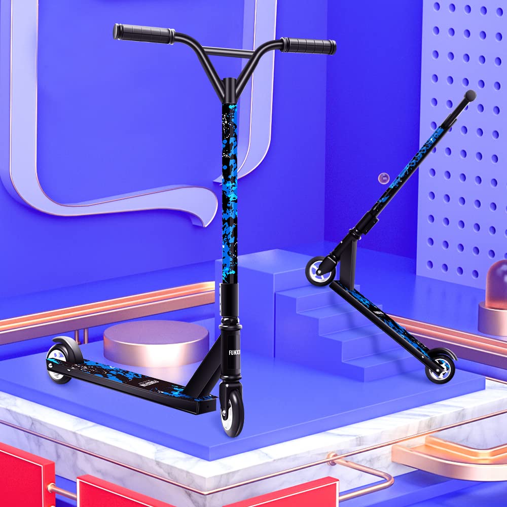 Trick Scooters for Kids Ages 6-12 Years - Perfect for Beginner Level Freestyle Kids Scooters Riders Pro Freestyle Stunt Scooter Lightweight