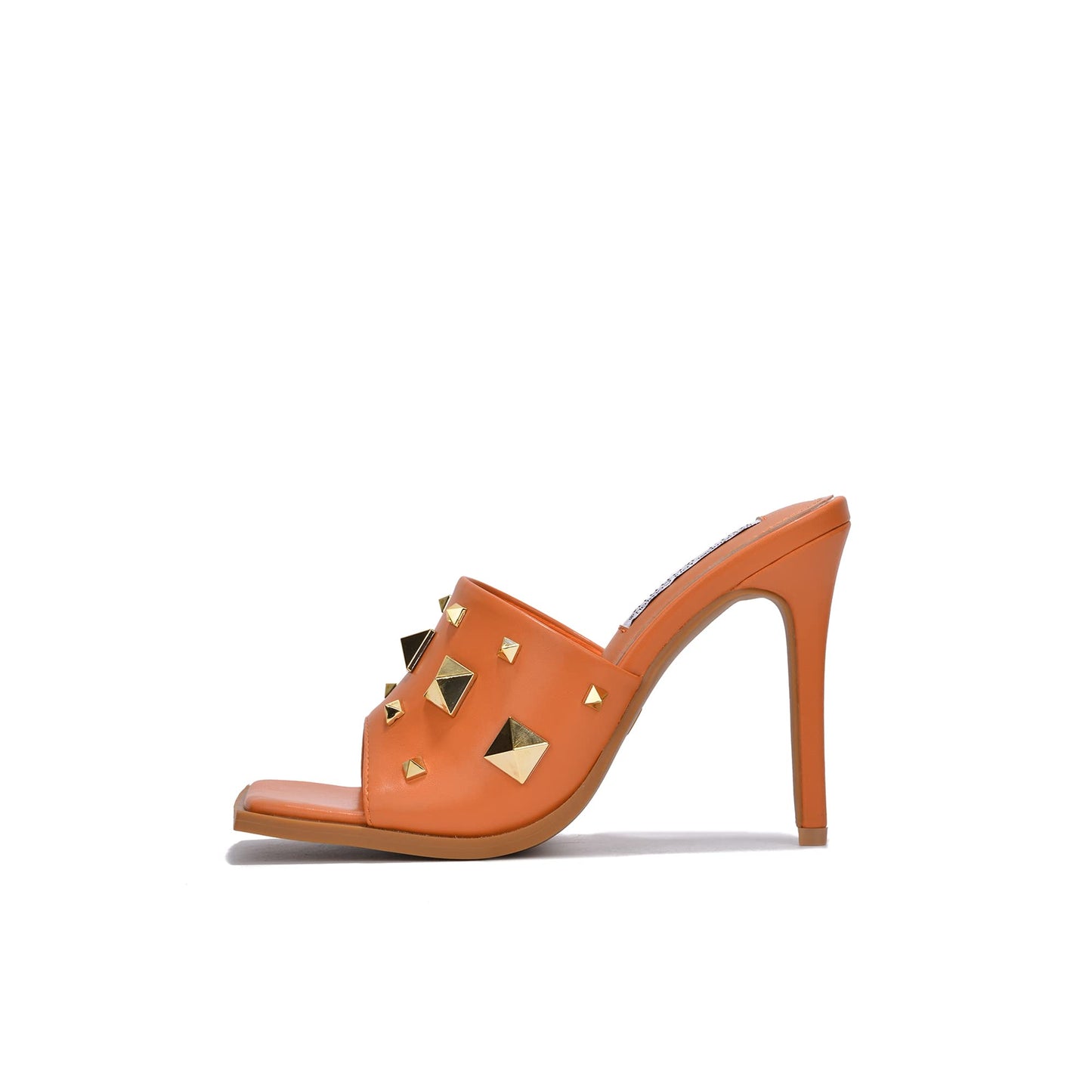 Popo Studded Square Toe Stiletto Heels โ Punk Style Mules for Bold Women