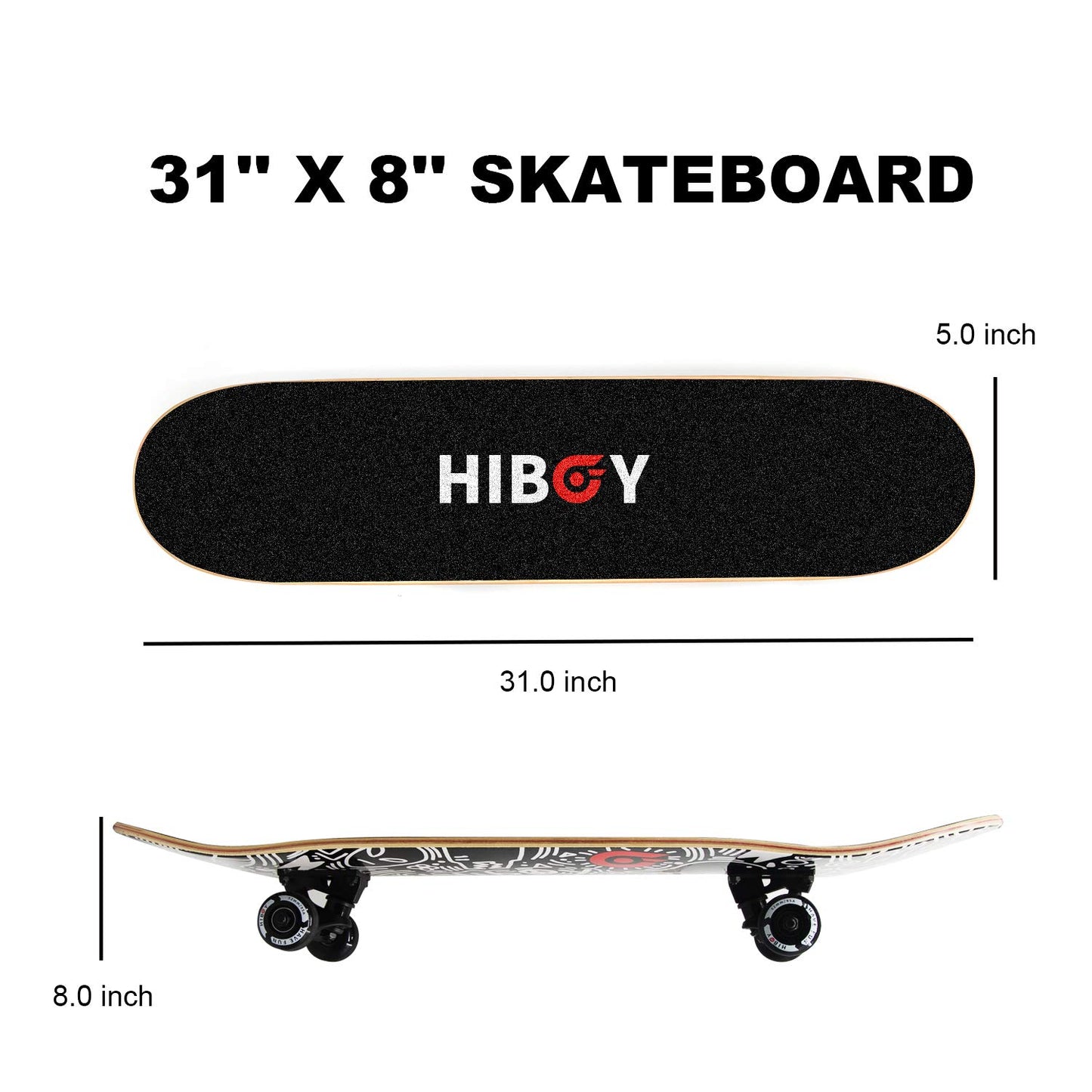 Alpha Maple 31 - 7-Layer Precision Deck Universal Skateboard