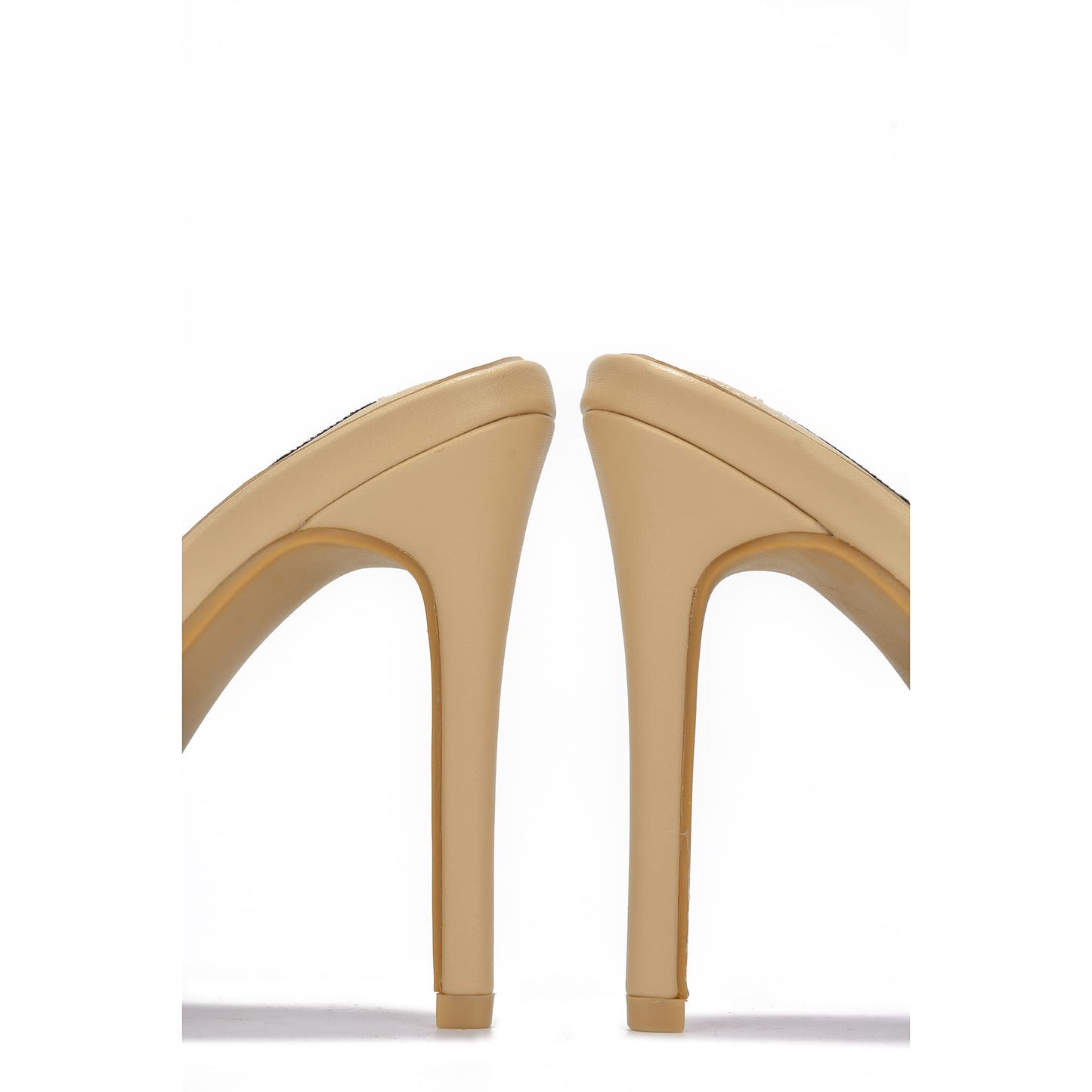 Popo Studded Square Toe Stiletto Heels โ Punk Style Mules for Bold Women