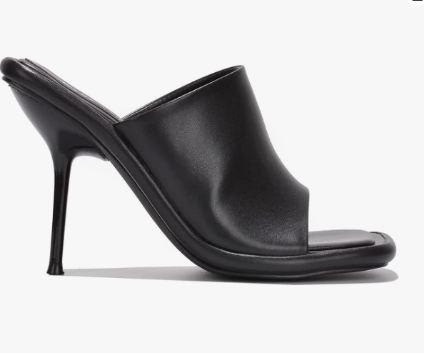 Ander Slip-On Stiletto Heels for Women – Square Toe Open-Toe Mule Sandals
