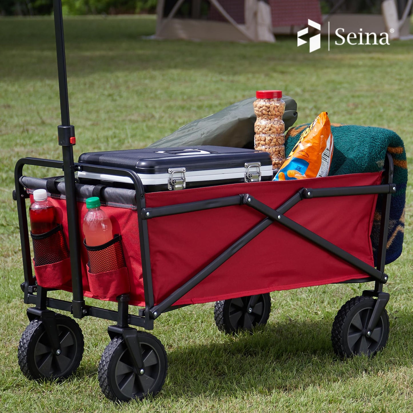 Collapsible Foldable Wagon for Outdoor Shopping and Beach - Portable Utility Cart cart