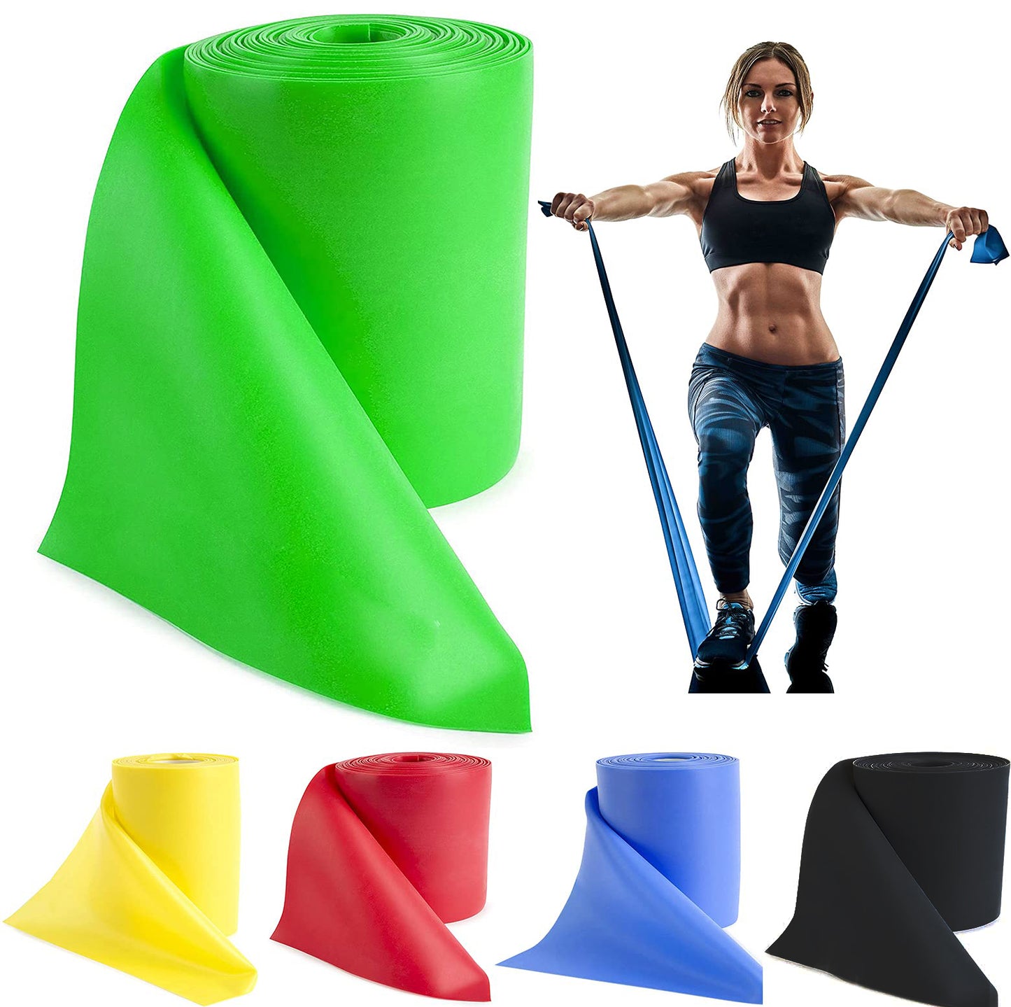 Resistance Bands Professional Bulk Rolls 5 in 1 5LBS-30LBS