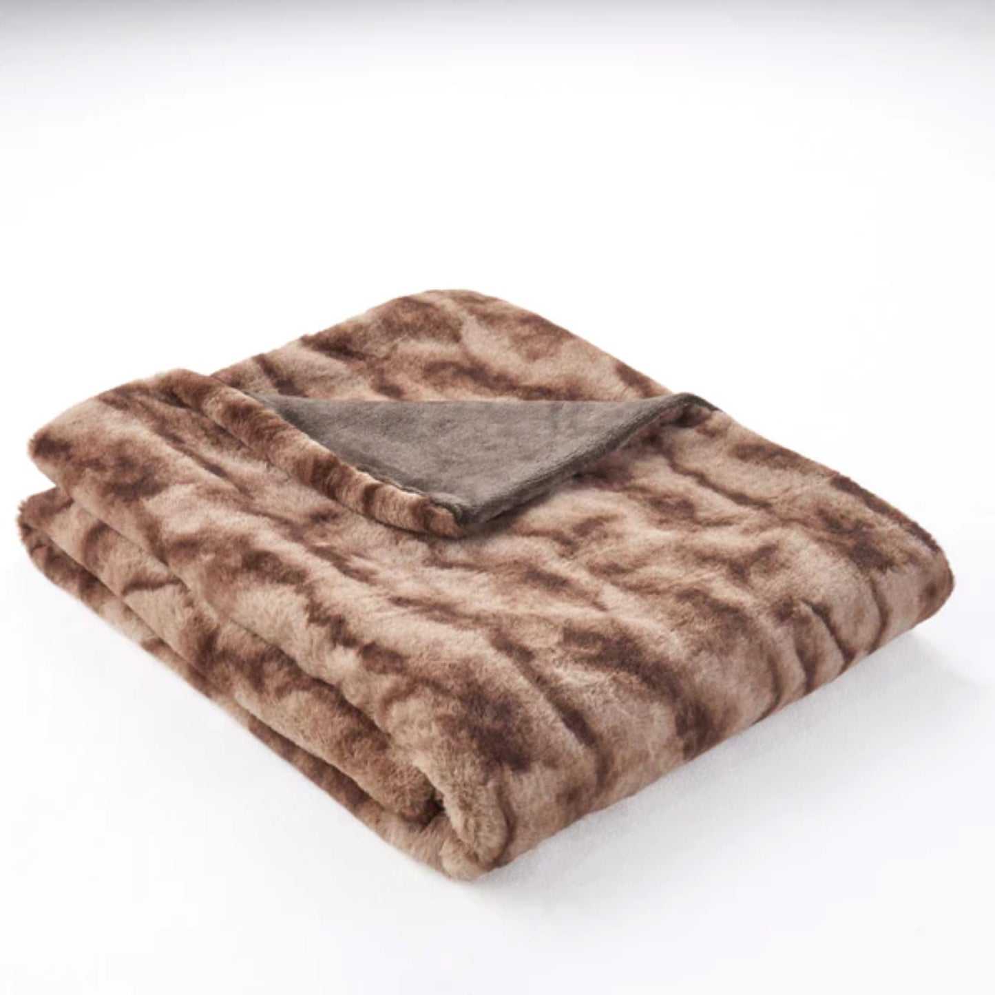 CozyLux Premium Faux Fur Throw Blanket - Soft, Reversible, and Warm for Sofa & Bed (50"x60")