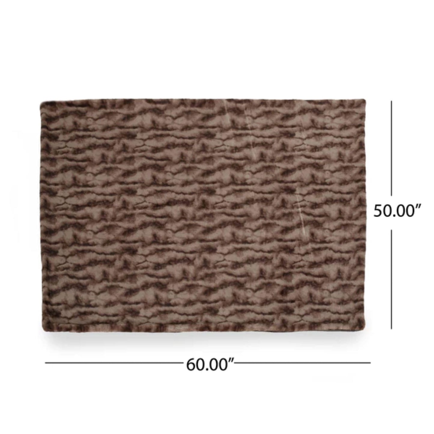 CozyLux Premium Faux Fur Throw Blanket - Soft, Reversible, and Warm for Sofa & Bed (50"x60")