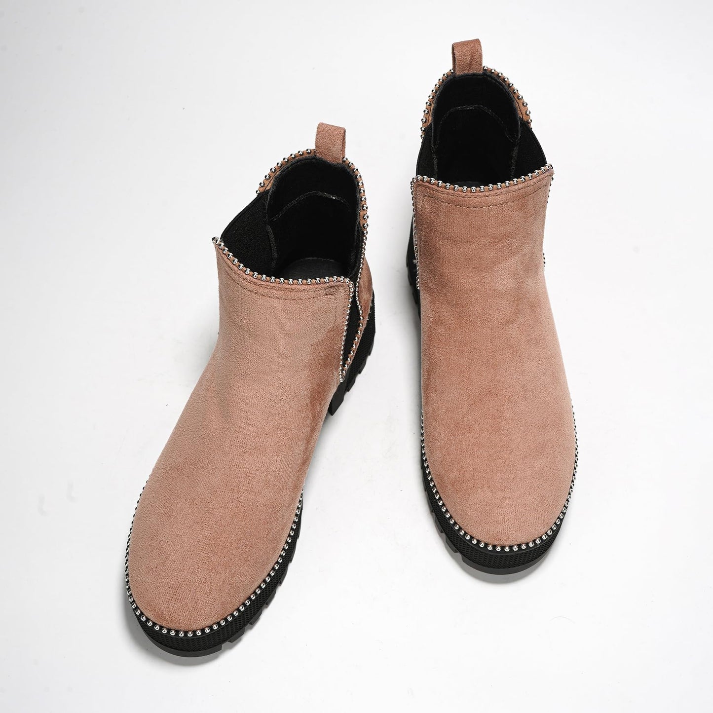 Tilda  Studded Platform Chelsea Boots – Chunky Ankle Combat Boots for Women