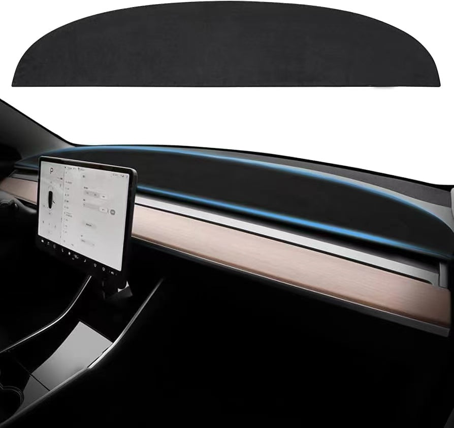 Tesla Premium Dash Mat | Anti-Glare & Full Protection | Luxury Alcantara for Model Y(2024-2017)