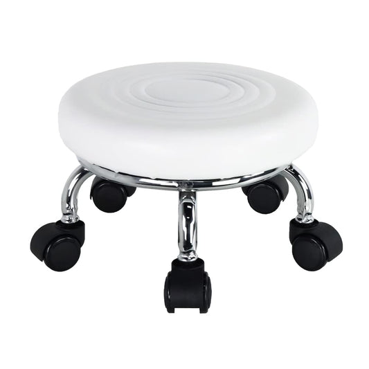 Adjustable PU Leather Rolling Stool Top Choice for Home, Office, and Garage