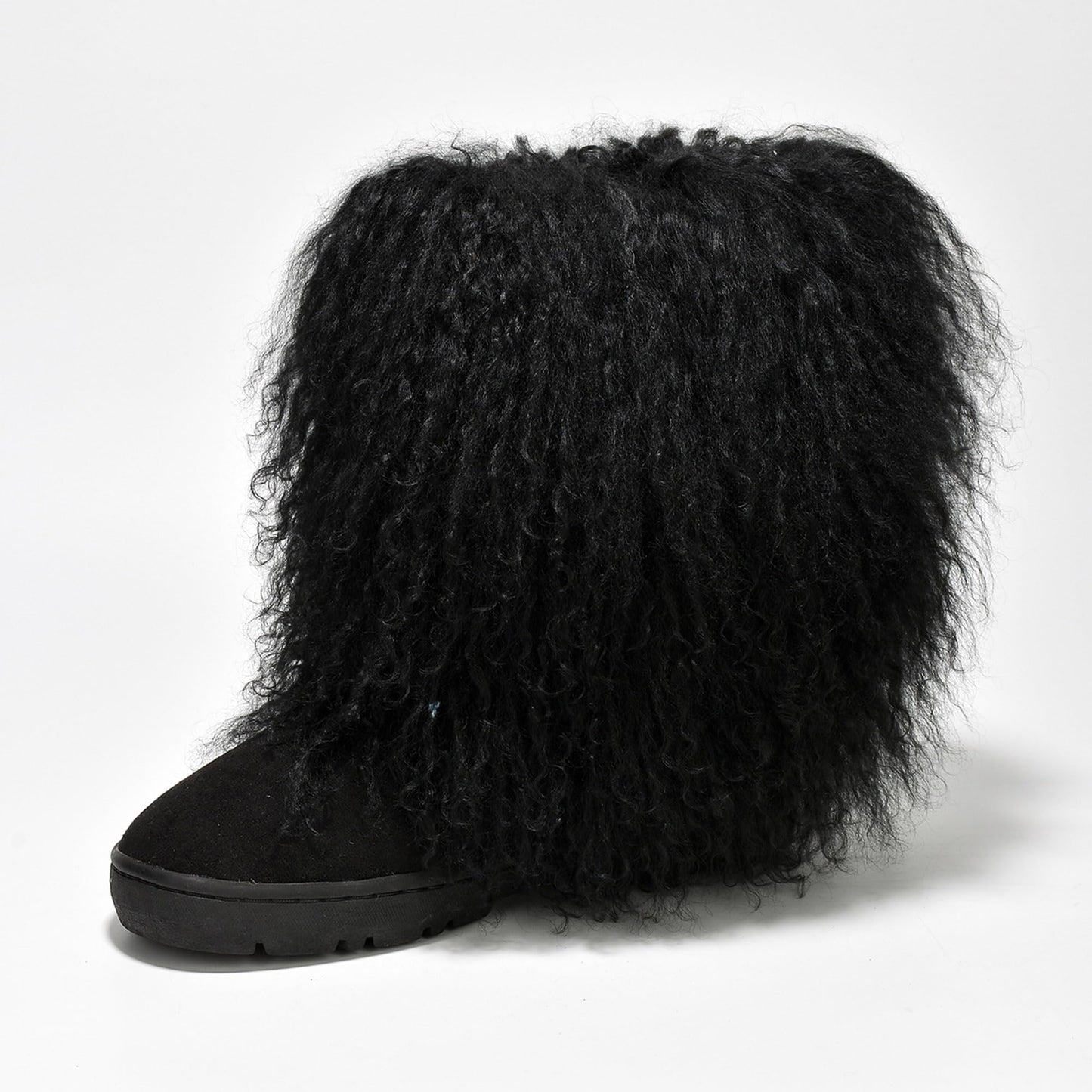 Freezy Faux Fur Winter Boots for Women – Warm Fluffy Snow Moon Boots with Plush Exterior